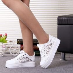 Increased casual canvas shoes
