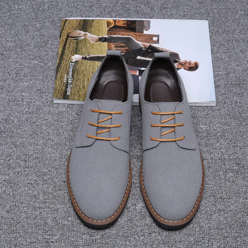 High Quality Men's Shoes Oxford Casual Men Leather Shoes Classic Sneakers for Male Large Size 38-48 Comfortable Man's Sneakers - Image 5