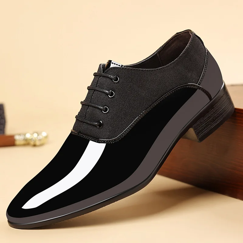 Men Shoes Luxury Leather Business Casual Shoes Lace Up Plus Size Wear Resistant Office Shoe High Quality Summer Men Dress Shoe