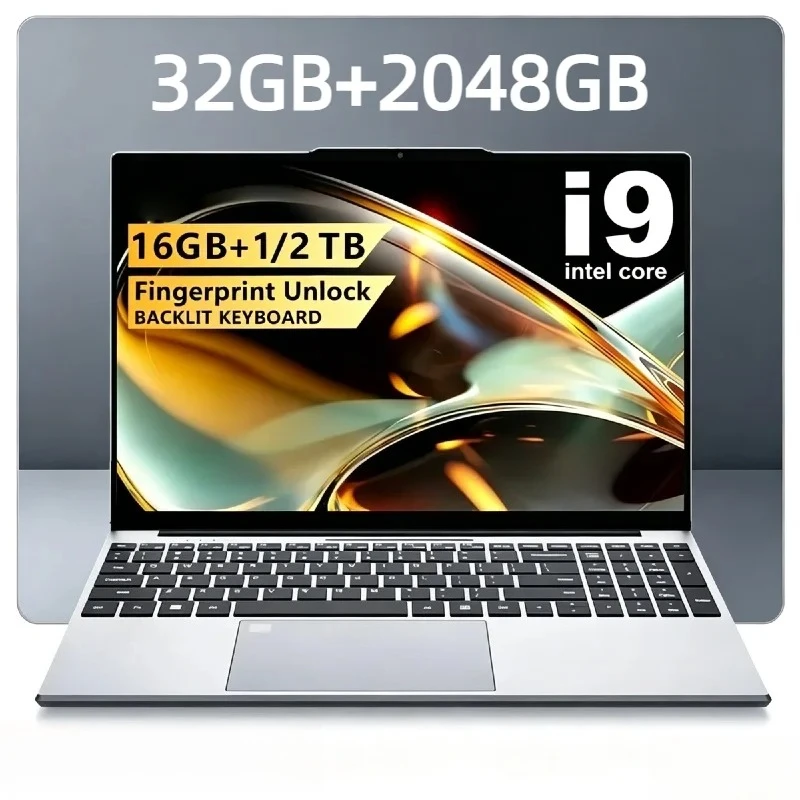 Intel Core i9 10980HK 15.6 Inch Gaming Laptop 32GB RAM 2TB SSD Fingerprint Unlock 4K WiFi 6 Ultrabook Pro Max Speed - Image 12