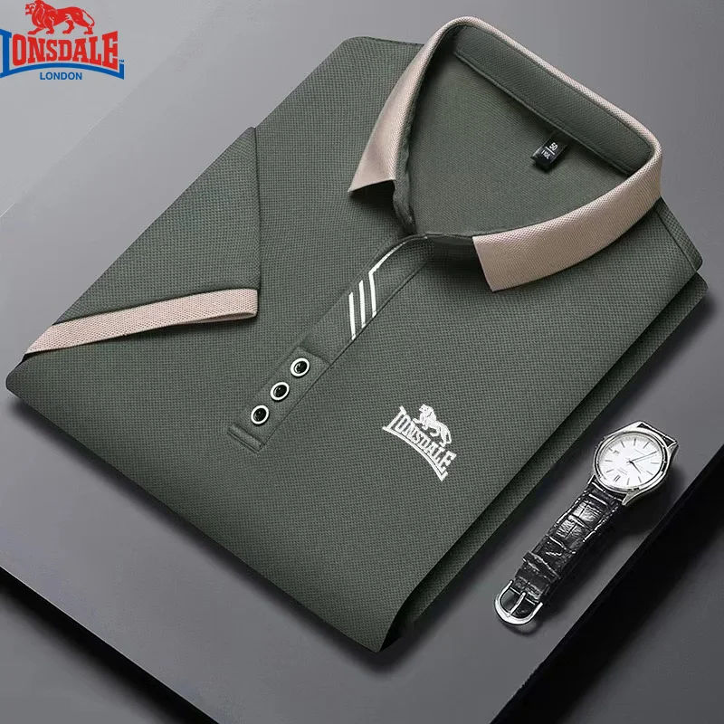 2025 Men's New Summer Embroidery Business Casual Short Sleeved POLO Shirt Fashion Ice Silk Is Cool Breathable Top Polo Shirt - Image 4
