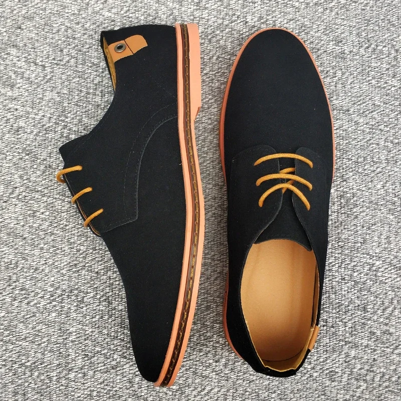 2024 Spring Suede Leather Men Shoes Oxford Casual Shoes Classic Sneakers Comfortable Footwear Dress Shoes Large Size Flats - Image 7