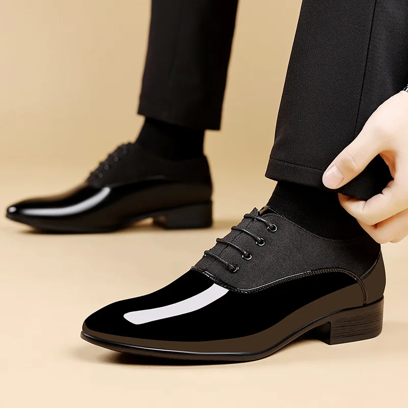 Men Shoes Luxury Leather Business Casual Shoes Lace Up Plus Size Wear Resistant Office Shoe High Quality Summer Men Dress Shoe - Image 5