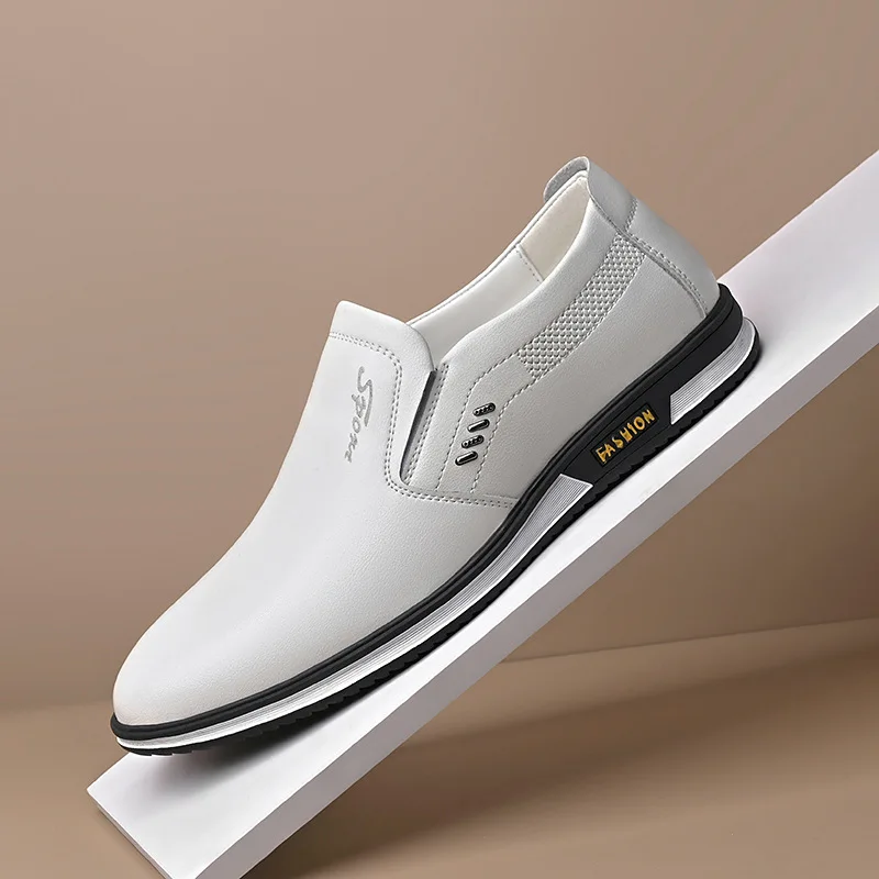 2026 Men Leather Casual Shoes Brand New Fashion Men Loafers High Quality Adult Moccasins Men Driving Shoes Male Footwear - Image 3