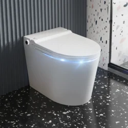 Smart Toilet,One Piece Auto Sensor Commode,Wc Bidet with Remote Control,Automatic Cover Foot Sensor Flush,Floor Mounted Ceramic