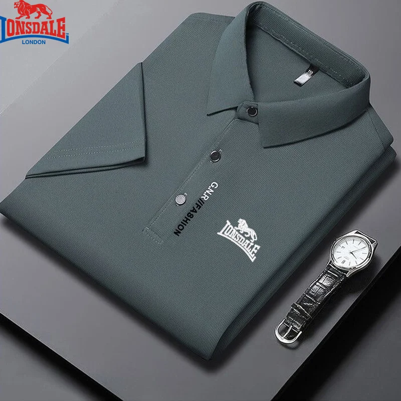 2025 Men's New Summer Embroidery Business Casual Short Sleeved POLO Shirt Fashion Ice Silk Is Cool Breathable Top Polo Shirt - Image 7