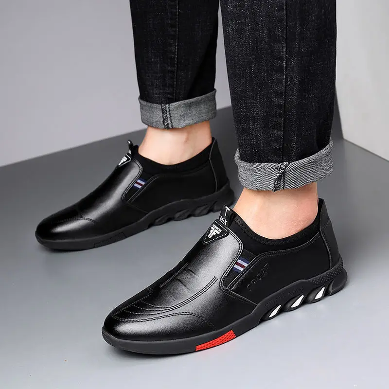 2024 New Leather Shoes Men's Leather Spring Autumn Men's Business Casual Soft-Soled Non-Slip Breathable All-Match Footwear 39-44 - Image 6