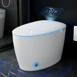Smart Toilet with Bidet Built in, Foam Shield, Auto Open/Close Lid & Dual Flush, Instant Warm, Customized