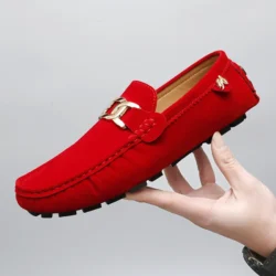2025 New Style Handmade Loafers for Men, Soft Sole Slip-On Casual Shoes, Breathable Trendy Versatile Large Size