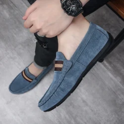Men Loafers Breathable Shoes Men Sneakers Casual Shoes Men's Flats Non-Slip Driving Shoes Soft Moccasins Boat Shoes
