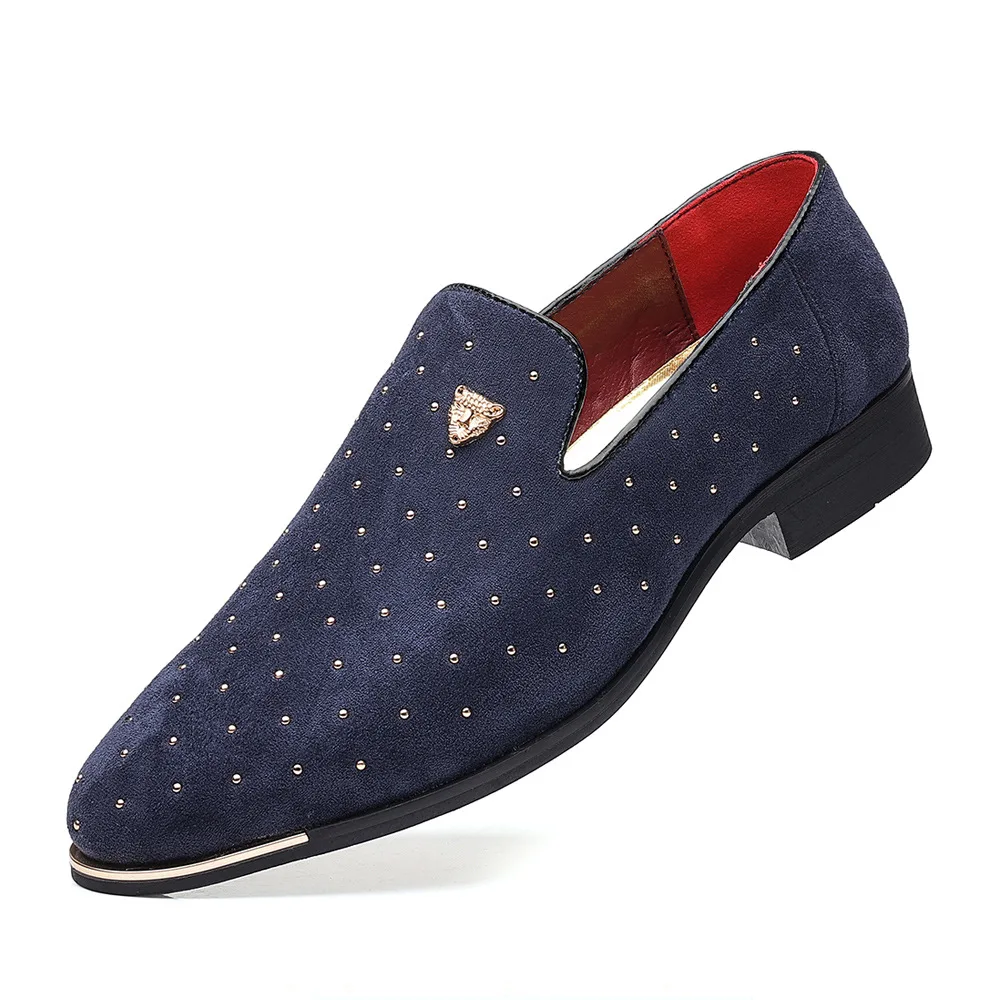 Luxury Men Dress Shoes Suede Men Casual Shoes Elegant Comfortable Loafers Designer Business Leather Shoes for Men Zapatos Hombre - Image 7