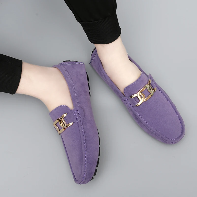 2025 New Style Handmade Loafers for Men, Soft Sole Slip-On Casual Shoes, Breathable Trendy Versatile Large Size - Image 5