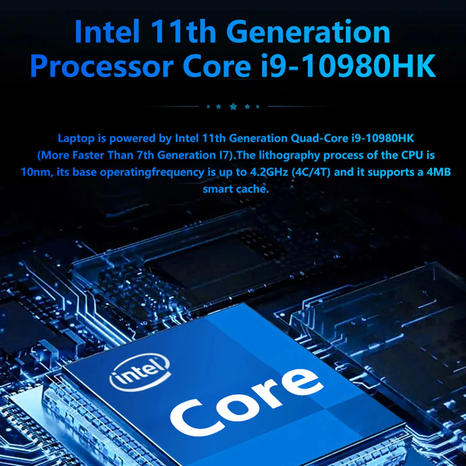 Intel Core i9 10980HK 15.6 Inch Gaming Laptop 32GB RAM 2TB SSD Fingerprint Unlock 4K WiFi 6 Ultrabook Pro Max Speed - Image 3