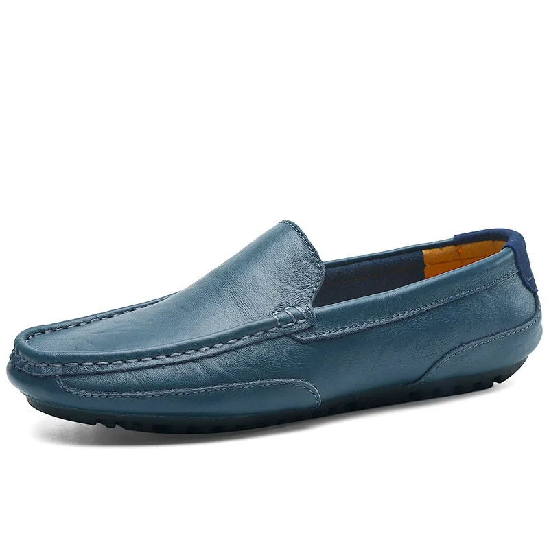 Shoes Leather Men Luxury Trendy Casual Slip on Formal Loafers Men Moccasins Italian Black Male Driving Shoes Sneakers Plus Size - Image 9