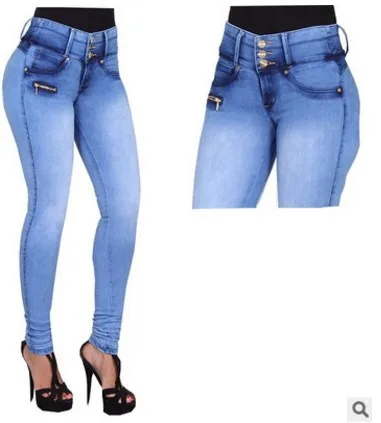 Close-fitting Jeans Women's New Autumn High-waisted Grind White Pleated Button Zipper Pencil Pants Small Foot Pants Jeans Y2k - Image 5