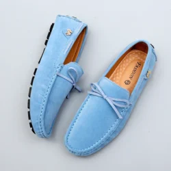 ELUVA Mens Loafers Breathable Comfortable Lightweight Non Slip Driving Shoes Slip on Casual Moccasins for Men Walking Shoes