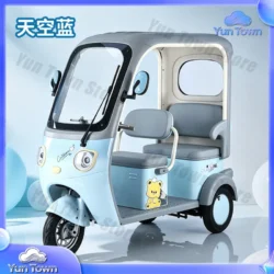 Enclosed Electric Tricycle with Canopy – Leisure Mobility Vehicle