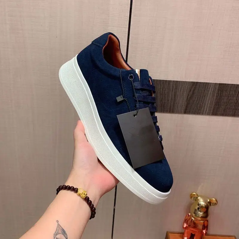New Men's Sport Casual Shoes Versatile Breathable Matte Lightweight Trendy Thick Bottom Shock Absorption Board Shoes - Image 4