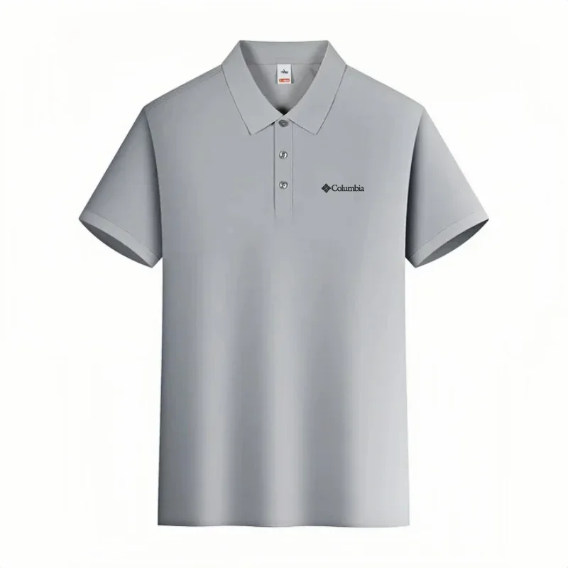 Men's short sleeved polo shirt high-end brand embroidered top 2026 summer new solid color comfortable and casual lapel T-shirt - Image 5