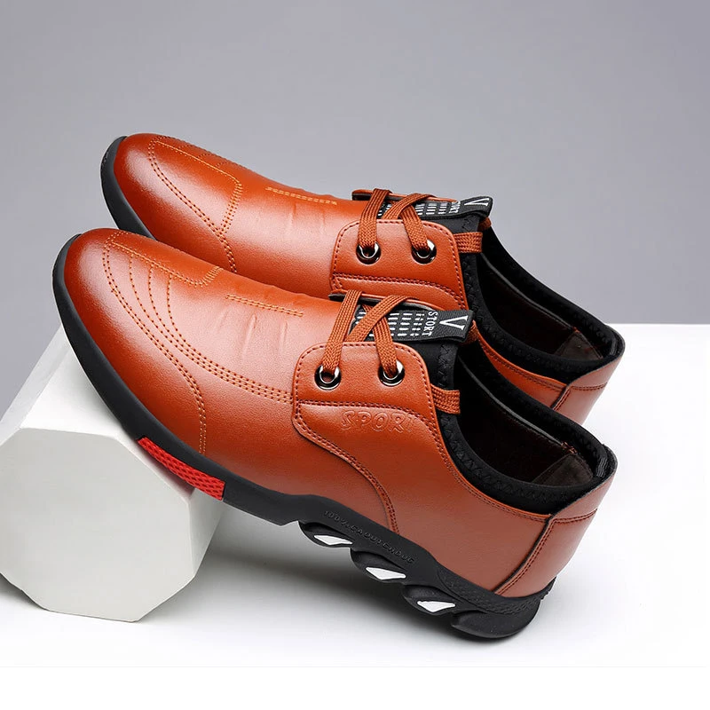 2024 New Leather Shoes Men's Leather Spring Autumn Men's Business Casual Soft-Soled Non-Slip Breathable All-Match Footwear 39-44 - Image 4