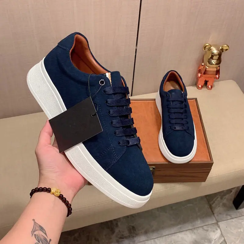 New Men's Sport Casual Shoes Versatile Breathable Matte Lightweight Trendy Thick Bottom Shock Absorption Board Shoes - Image 2