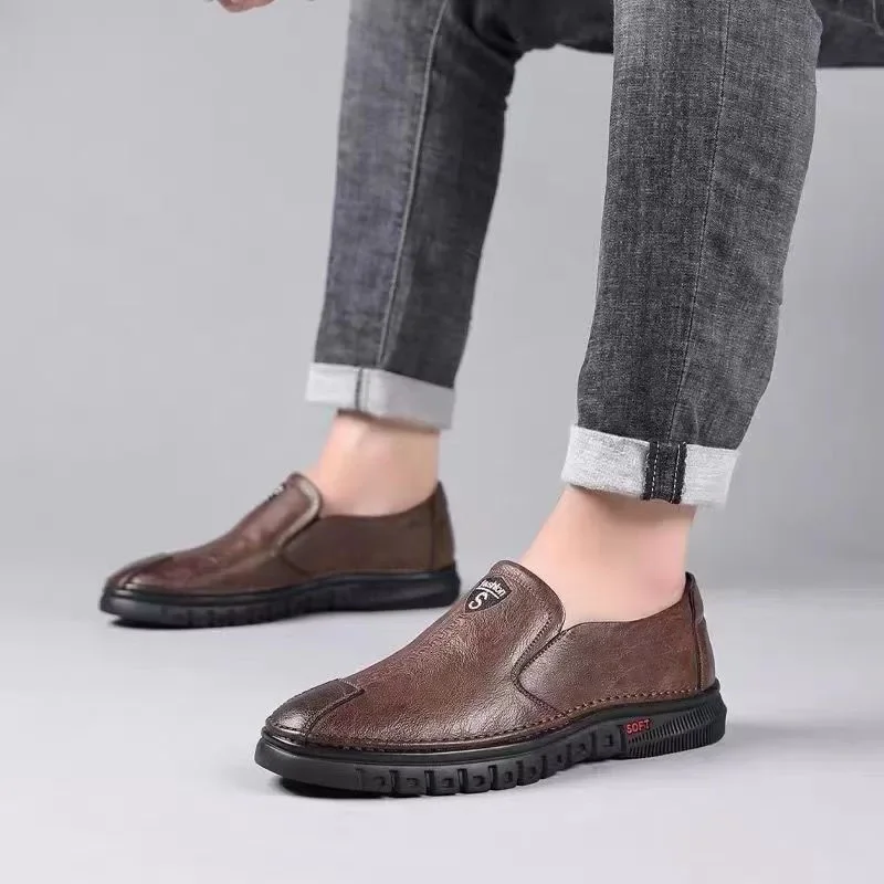 2026 PU Leather Men's Loafers Luxury Men Casual Shoes New Fashion Driving Shoes Breathable Slip on Men Moccasins Plus Size 39~44 - Image 5