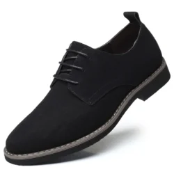 Mens Dress Shoes Legitimate Leather Shoe PU Suede Casual Men Designer Social Male Black Business Luxury Men's Wedding Summer Man