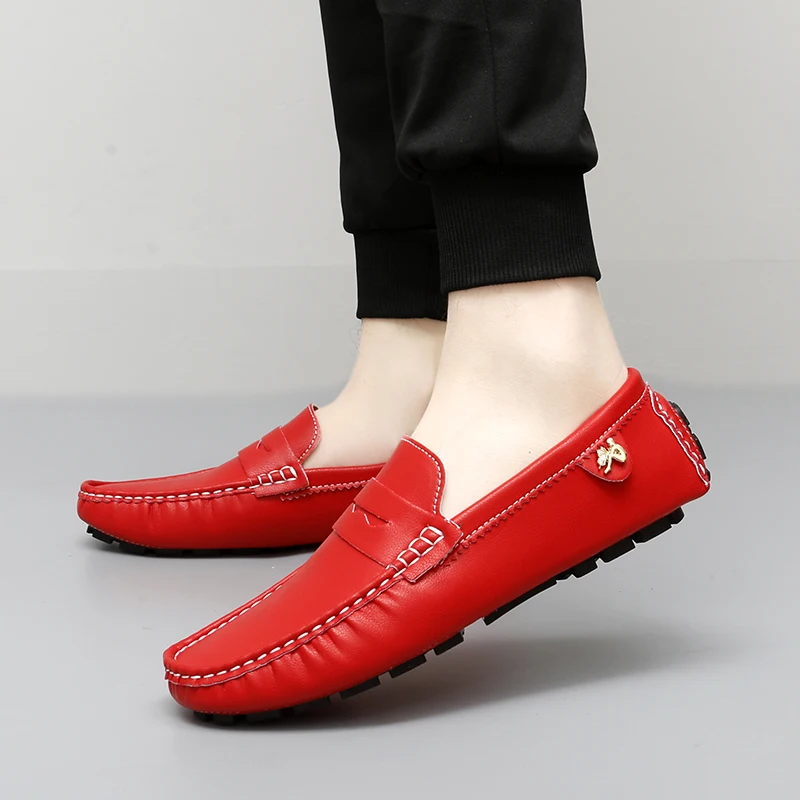 2025 New Model Handmade Loafers for Men, Soft-Soled Slip-On Korean Style Trendy Versatile Casual Driving Shoes - Image 6