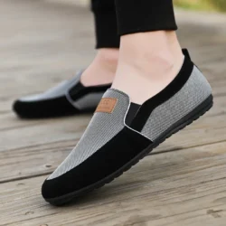 Shoes Men Loafers driving Fashion Boat Footwear Man Brand canvas Moccasins Men'S Shoes Men Comfy Drive Men's Casual Shoes