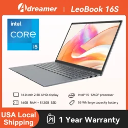 16-Inch Laptop – Intel Core i5-1240P, 16GB RAM, 1TB Storage