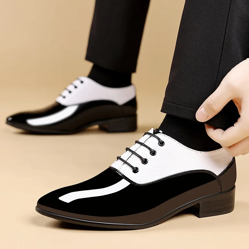 Men Shoes Luxury Leather Business Casual Shoes Lace Up Plus Size Wear Resistant Office Shoe High Quality Summer Men Dress Shoe - Image 7