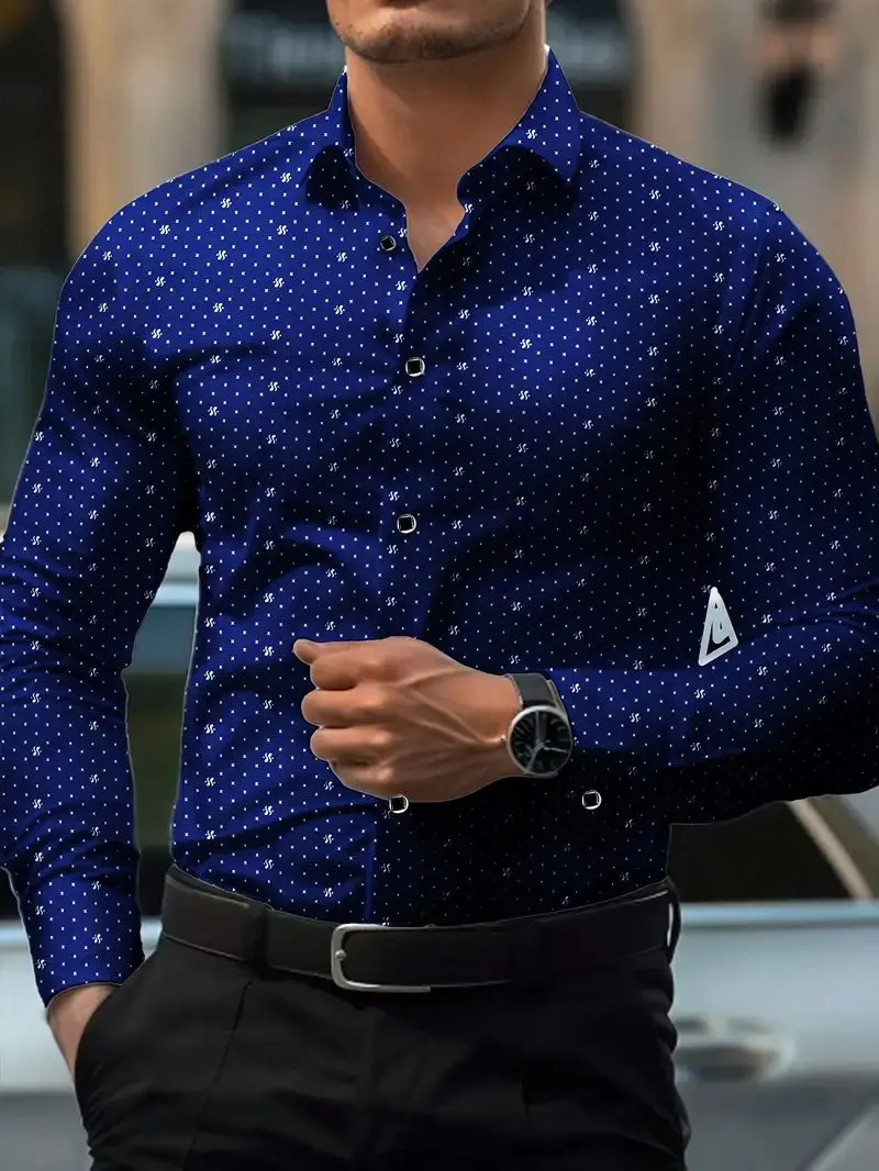 Recommended Selection of Men's Shirts, Long Sleeved Button Up Shirts, Business Shirts, Daily Wear, Trendy Tops - Image 14