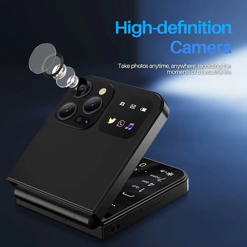 SERVO A50 PRO Flip Mobile Phone 2.4" Speed Dial Automatic Call Recording Blacklist 2 SIM Camera 2G Flashlight Button Cellphones - Image 6