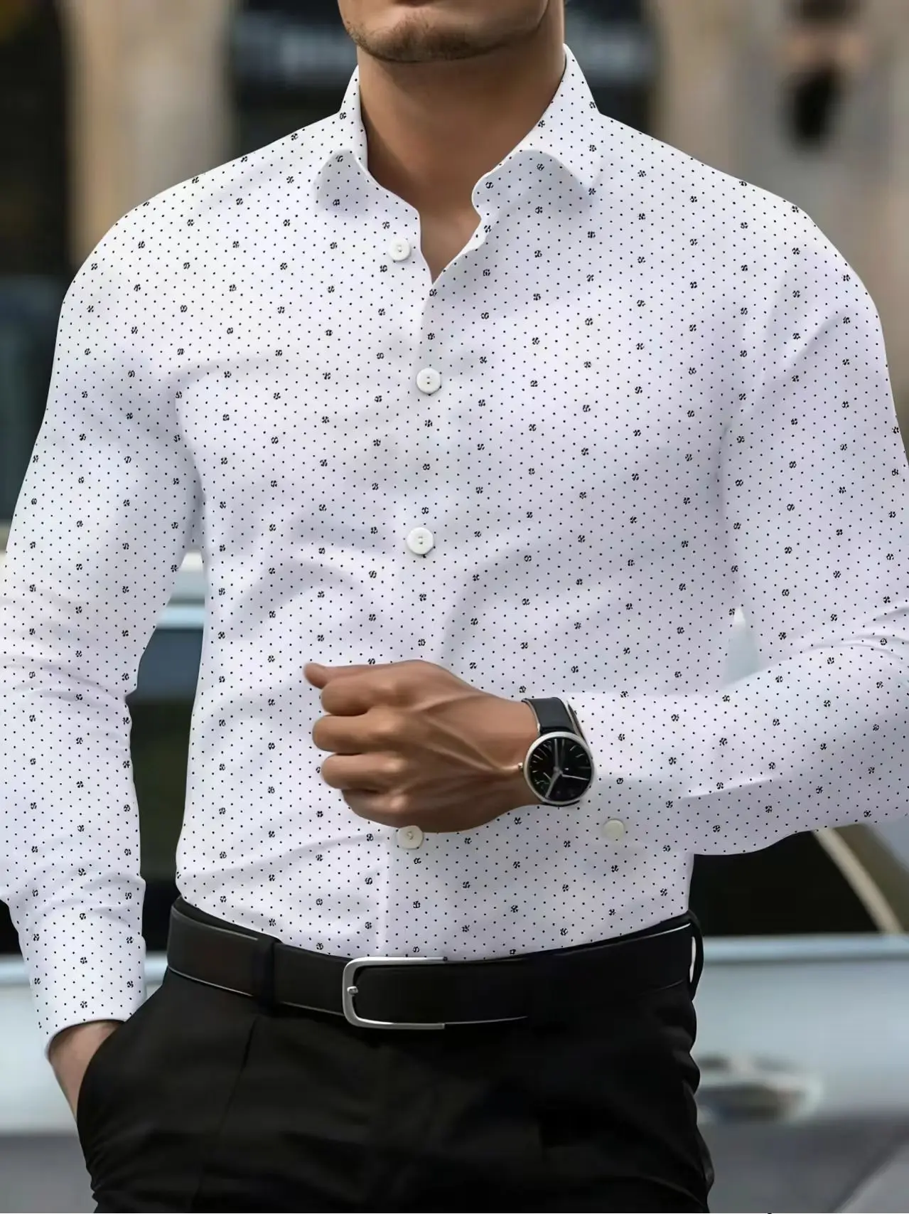 Recommended Selection of Men's Shirts, Long Sleeved Button Up Shirts, Business Shirts, Daily Wear, Trendy Tops