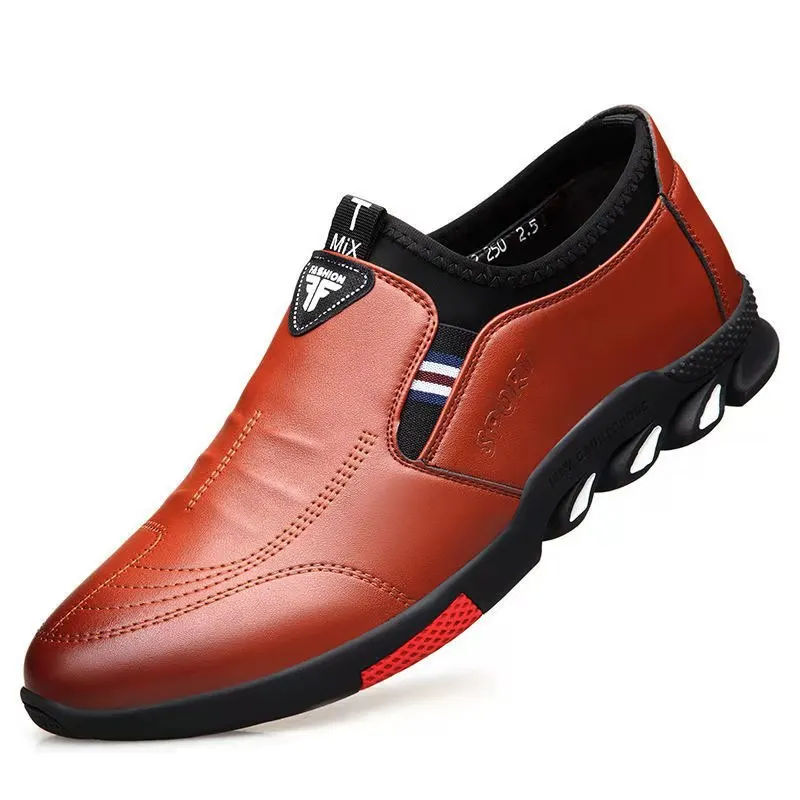 2024 New Leather Shoes Men's Leather Spring Autumn Men's Business Casual Soft-Soled Non-Slip Breathable All-Match Footwear 39-44 - Image 8