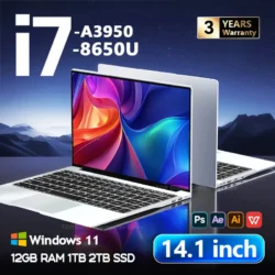 14.1-Inch Laptop – Intel Core i7-8650U, 12GB RAM, 2TB SSD