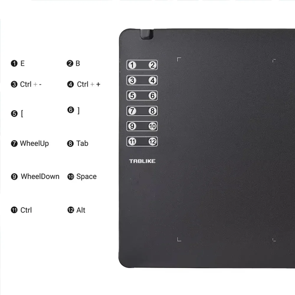 TABLIKE Drawing Tablet – 8192-Level Battery-Free Stylus - Image 5
