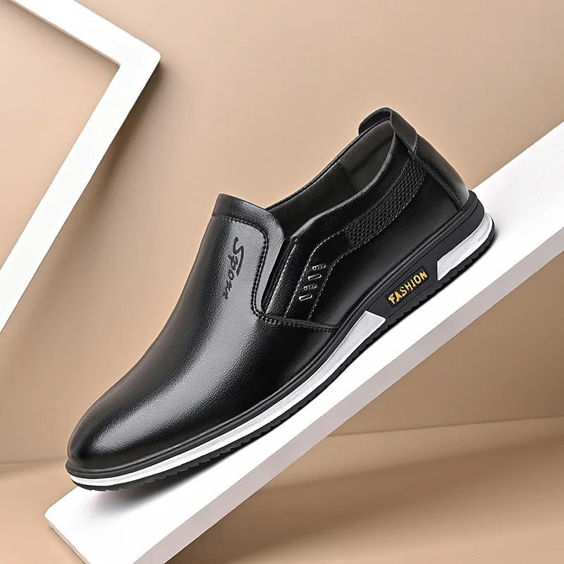 2026 Men Leather Casual Shoes Brand New Fashion Men Loafers High Quality Adult Moccasins Men Driving Shoes Male Footwear - Image 4
