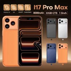 2026 New I17 Promax Pro Original Intelligent 4G 5G Dual Card Dual Standby System Global Version 7.3 Inch 8000mAh Battery Arrival
