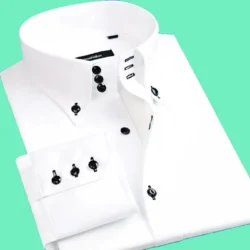 New style men's long-sleeved high-end business casual slim-fitting fashionable men's shirt