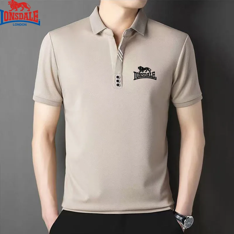 2025 Men's New Summer Embroidery Business Casual Short Sleeved POLO Shirt Fashion Ice Silk Is Cool Breathable Top Polo Shirt - Image 6