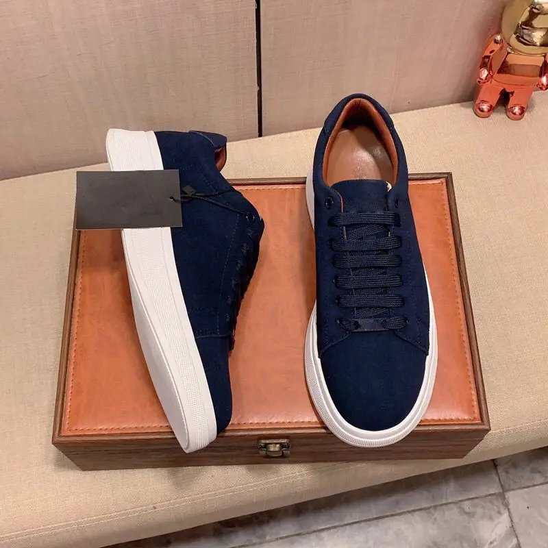 New Men's Sport Casual Shoes Versatile Breathable Matte Lightweight Trendy Thick Bottom Shock Absorption Board Shoes - Image 3