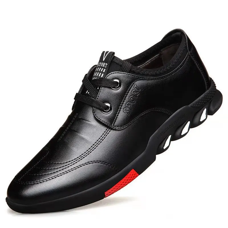 2024 New Leather Shoes Men's Leather Spring Autumn Men's Business Casual Soft-Soled Non-Slip Breathable All-Match Footwear 39-44 - Image 10