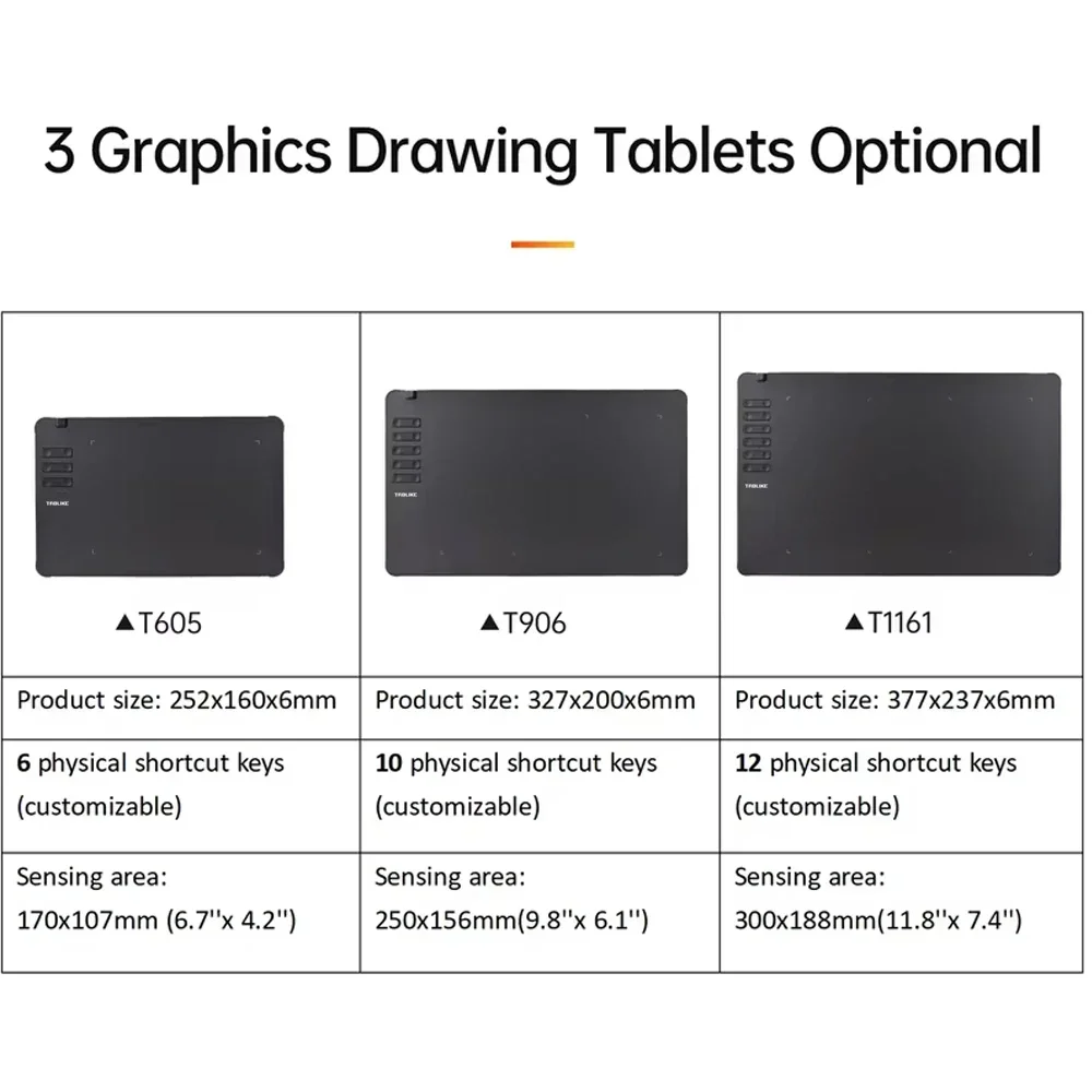 TABLIKE Drawing Tablet – 8192-Level Battery-Free Stylus - Image 4