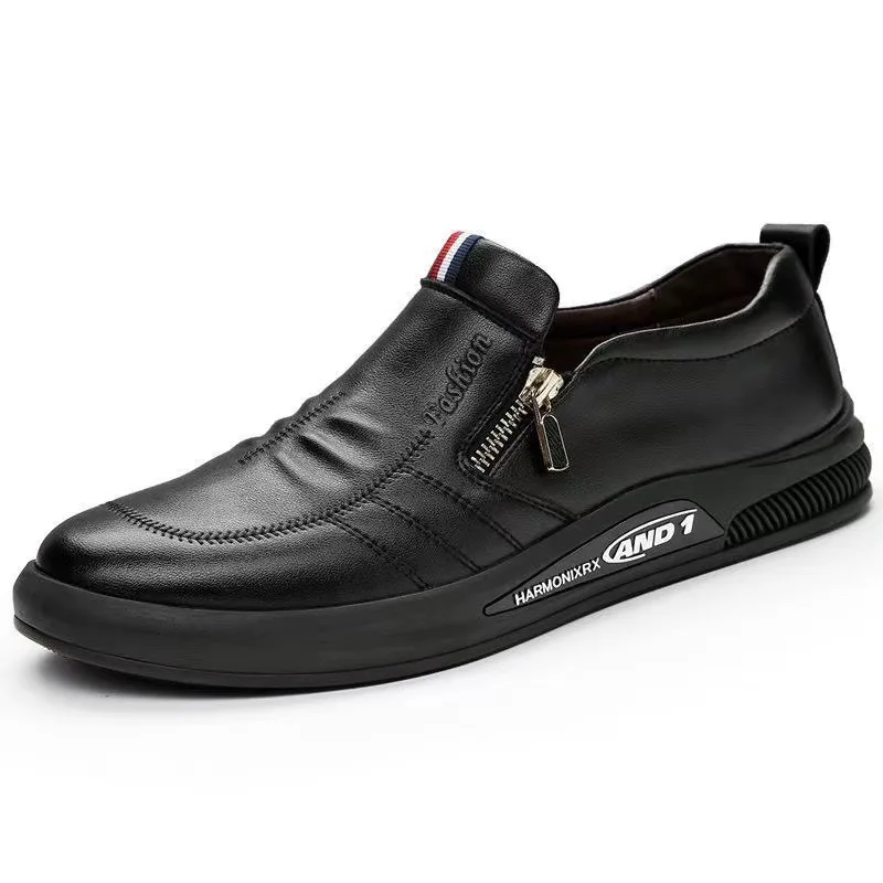 2024 New Casual Leather Shoes Men Fashion Loafers Autumn Slipon Flat Brand Business Shoes Man Sneakes Comfort Moccasins Zapatos - Image 6