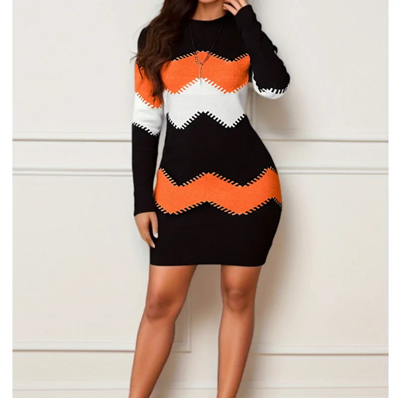 2024 Autumn Women Dress Hip Vintage Strip Befree Large Size Big Sexy Boho Casual Party Elegant Dresses for Women S-5XL - Image 8