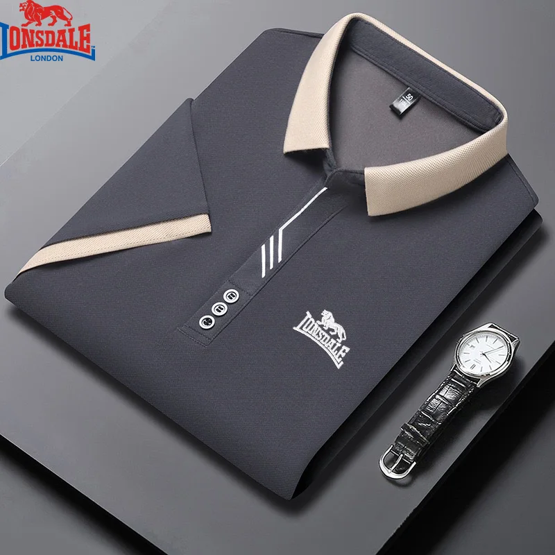 2025 Men's New Summer Embroidery Business Casual Short Sleeved POLO Shirt Fashion Ice Silk Is Cool Breathable Top Polo Shirt - Image 3