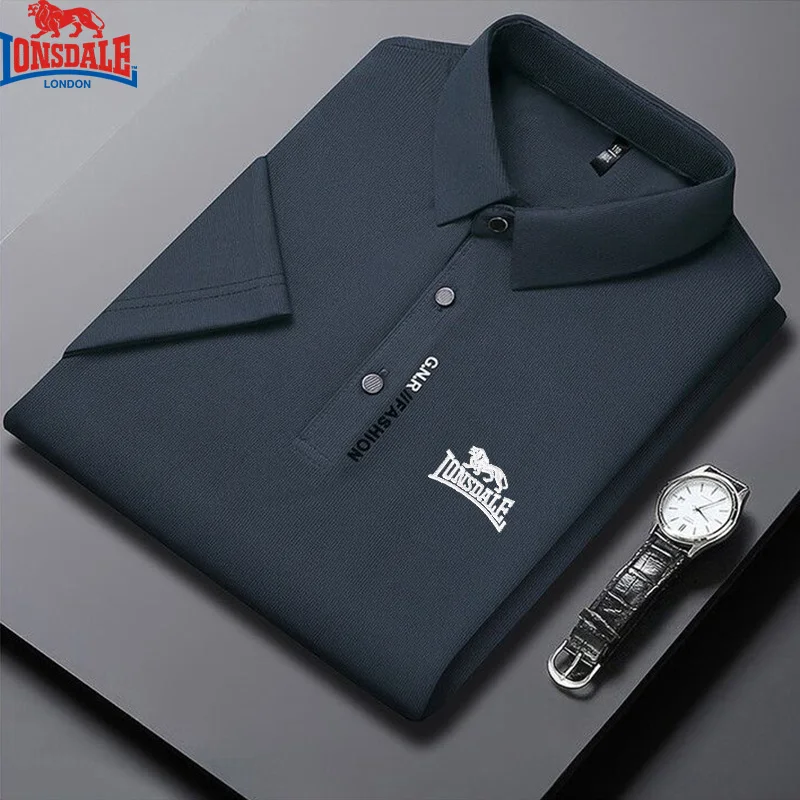 2025 Men's New Summer Embroidery Business Casual Short Sleeved POLO Shirt Fashion Ice Silk Is Cool Breathable Top Polo Shirt - Image 8