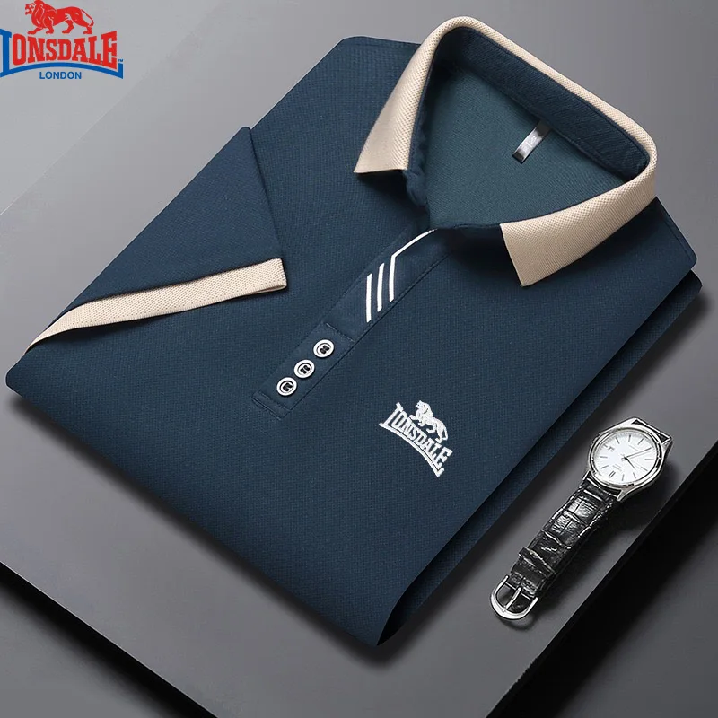 2025 Men's New Summer Embroidery Business Casual Short Sleeved POLO Shirt Fashion Ice Silk Is Cool Breathable Top Polo Shirt - Image 5