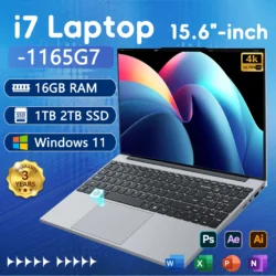 15.6-Inch Laptop – Intel Core i7-1165G, 16GB RAM, 1/2TB SSD